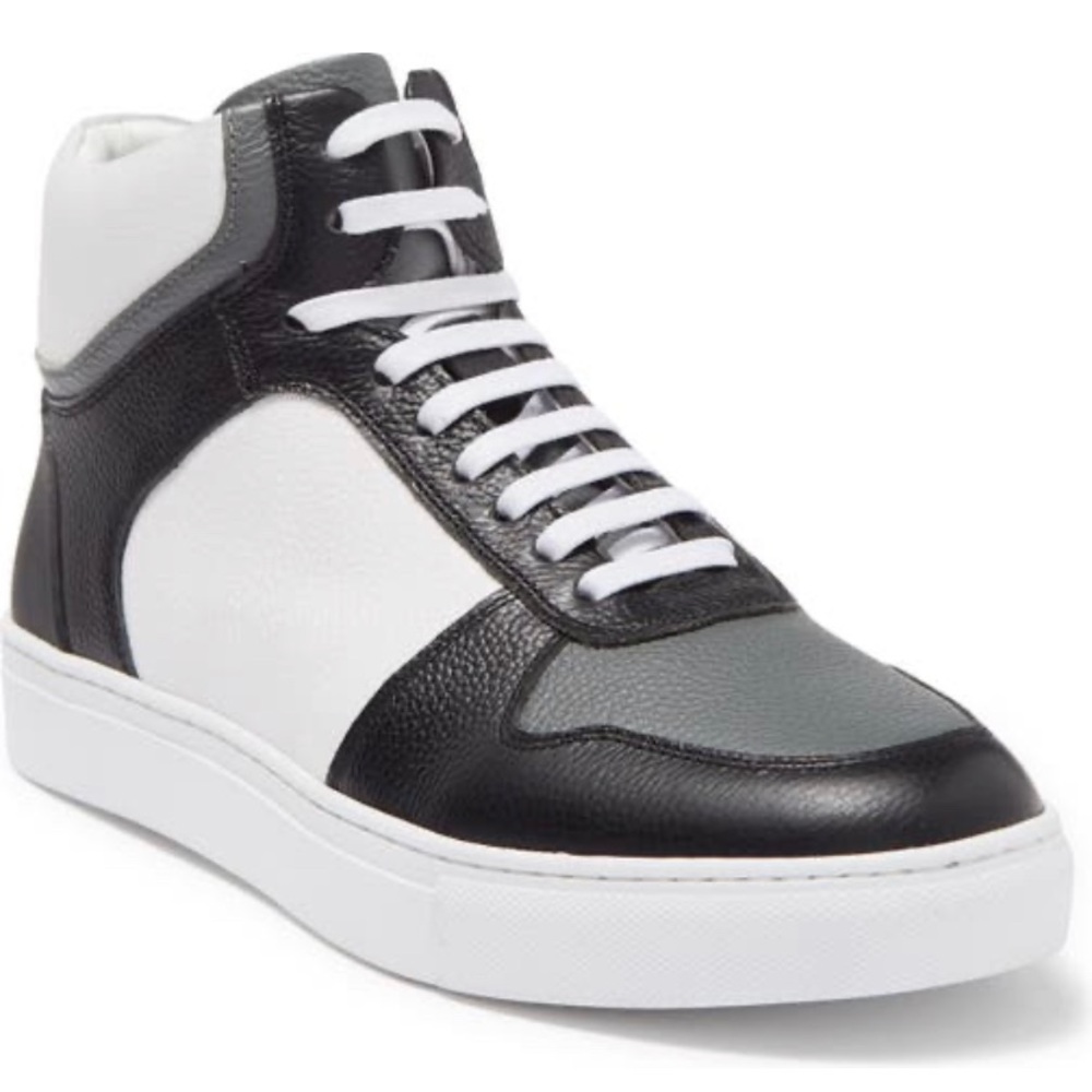 French Connection Jump Colorblock Leather High Top Sneaker (Men)